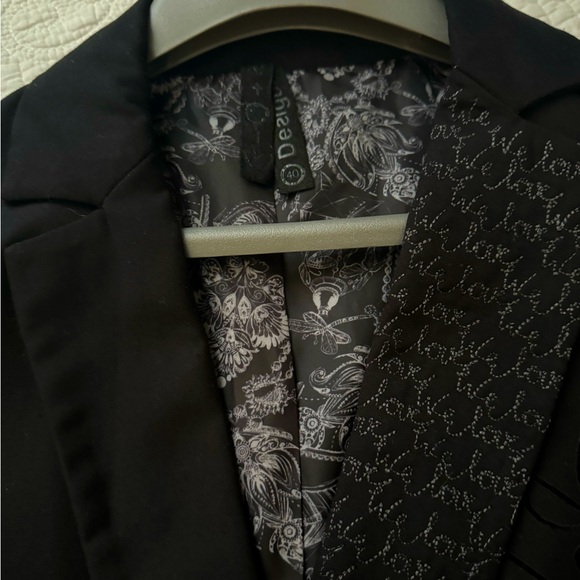 DESIGUAL BLACK BLAZER - Picture 2 of 9